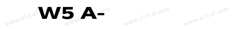 华康少女文字W5 A字体转换
